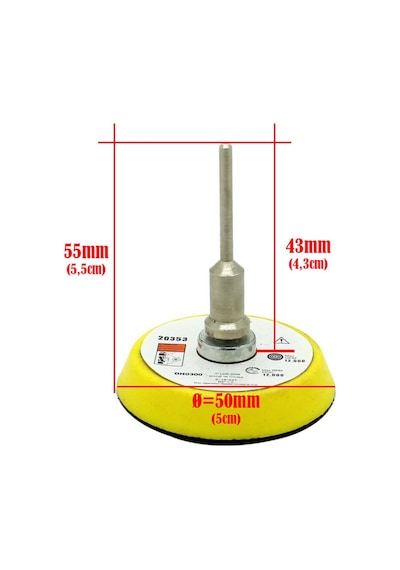 Dremel Için Cırtlı Disk Zımpara Tabanı (2" - 50Mm - 5Cm)