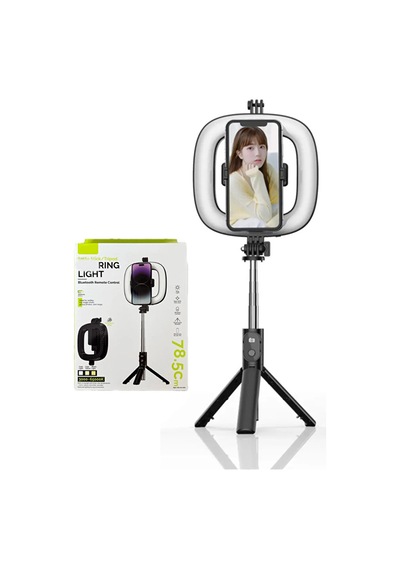 Bluetooth Kumandalı Şarjlı 6 İnç Led Ring Light Katlanabilir Selfie Çubuğu Ve Tripod 3 Renk Tonu