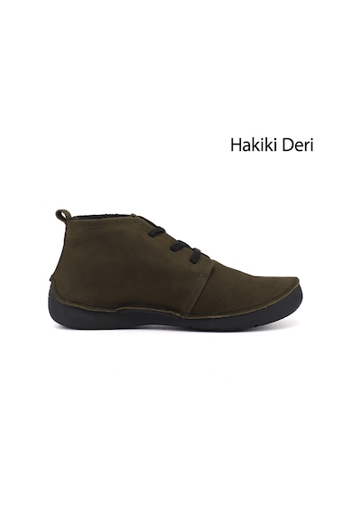 Gönderir Gönderi R Kadın Haki Nubuk Bağcıklı Hakiki Deri Comfort Bot Dkzb02842661