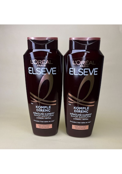 L'Oréal Paris Elseve Komple Direnç Dökülme Karşıtı Bakım Şampuanı 2 x 285 ML