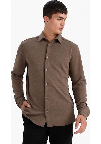 Defacto Modern Fit Polo Yaka Pike Uzun Kollu Gömlek F0330ax25aubn595 Kahve-bn595 Defacto Modern Fit Polo Yaka Pike Uzun Kollu Gömlek F0330ax25aubn595 Kahve-bn595