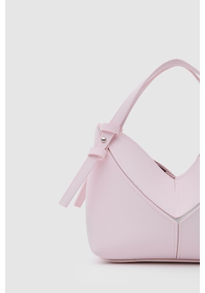 Shule Bags Rada Asimetrik Charmlı El Ve Çapraz Sakura Pembe Açık Pembe