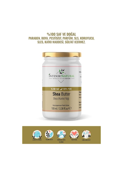 Intense Natural Shea Butter Soğuk Sıkım 100 ML