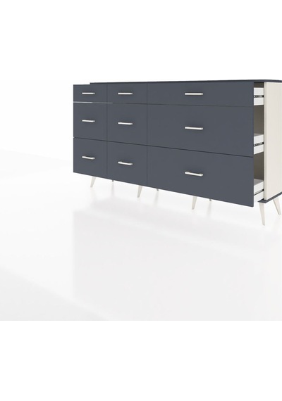 Arges Konsol 9 Çekmeceli 176x30x99 Aytaşı-antrasit Antrasıt - Aytası Arges Konsol 9 Çekmeceli 176x30x99 Aytaşı-antrasit Antrasıt - Aytası