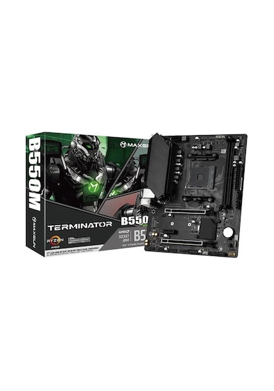 Maxsun Termınator B550m Ddr4 Hdmı Pcıe 4.0 Am4 Matx