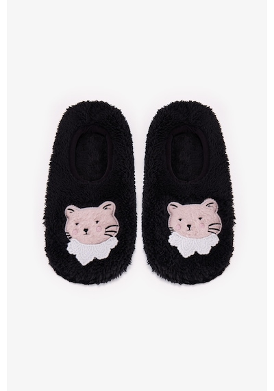 Penti Siyah Midnight Mood Kedi Desenli Çetik
