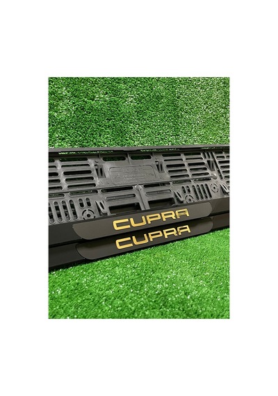 Pleksi Otomobil Plakalık Ahenk Model Gold Cupra Logolu Plakalık - 741670846