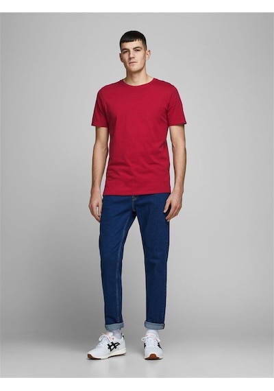 Jack & Jones Jack&jones Jjeorganic Basic Tee Ss O-neck Noos Erkek T-shirt-12156101 Mor