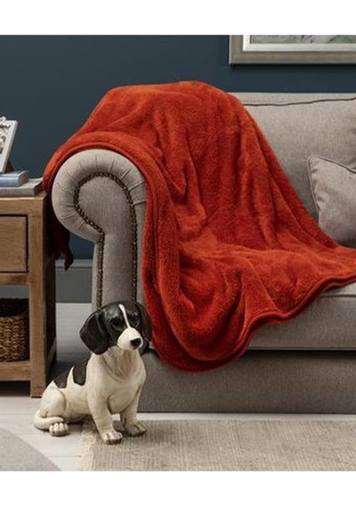 Mulberry Wellsoft Tek Kişilik Battaniye Sıcak Battaniye Tv Dekor Battaniyesi 100x170 Sarı Kiremit Genel