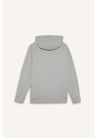 DeFacto Fit Standart Fit Kapüşonlu Sporcu  Erkek Sweatshirt - Gri D8014AX25SPGR91