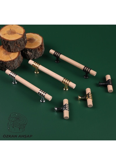 Ahşap Kulp Lüks Country Mutfak Mobilya Dolap Çekmece Kulbu 224 MM