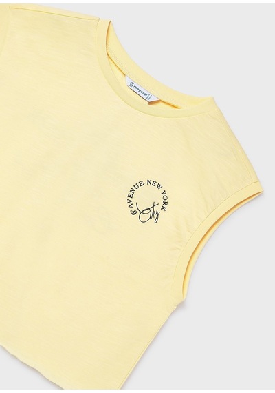 Mayoral Kız Çocuk Askılı Crop Tshirt Sarı SARI