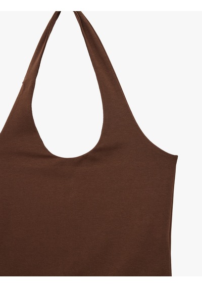 Koton Halter Yaka Kolsuz Pamuklu Crop Bluz Kahverengi 6sal30055ık Kahve Koton Halter Yaka Kolsuz Pamuklu Crop Bluz Kahverengi 6sal30055ık Kahve