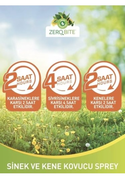 Zerobite Bitki Özlü Sinek Ve Kene Kovucu Sprey 100ml