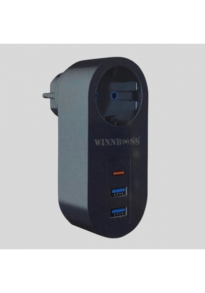 2 Usb,1 Type-c Girişli 1&amp Apos Li Çocuk Korumalı,ısıya Karşı Dayanıklı 2500watt Termal Akım Korum