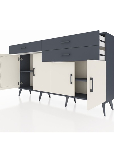 Arges Konsol 2 Raflı 3 Çekmeceli 4 Kapaklı 176x30x99 Antrasit-aytaşı/antrasit Aytası/antrasıt - Antrasıt Arges Konsol 2 Raflı 3 Çekmeceli 4 Kapaklı 176x30x99 Antrasit-aytaşı/antrasit Aytası/antrasıt - Antrasıt