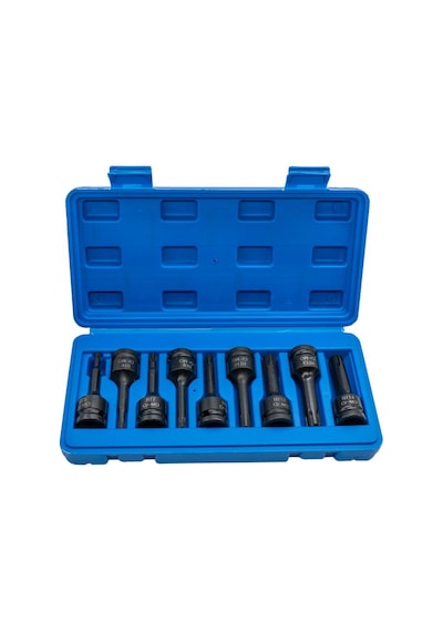 6501 Havalı Uzun Rıbe Uçlu 1/2" Lokma Takımı 9 Parça