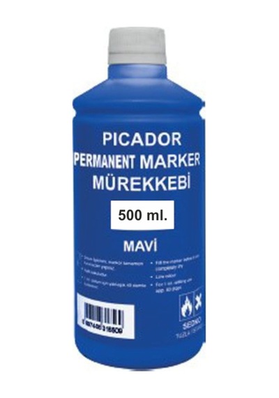Mavi Tahta Kalemi Mürekkebi 500 Cc 1/2 Diğer