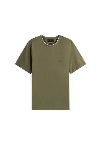 Tommy Hilfiger Cotton Modal Tee, Plı Yeşil Erkek T-shirt