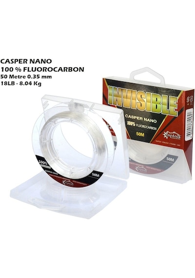 Captain Casper Nano %100 Fluoro Carbon Misina 50Mt 0.35 Mm
