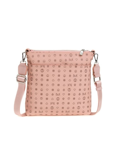 Bilik Deri Monogram Pembe Kadın Çapraz Askılı Çanta Mtş 269-mn 001