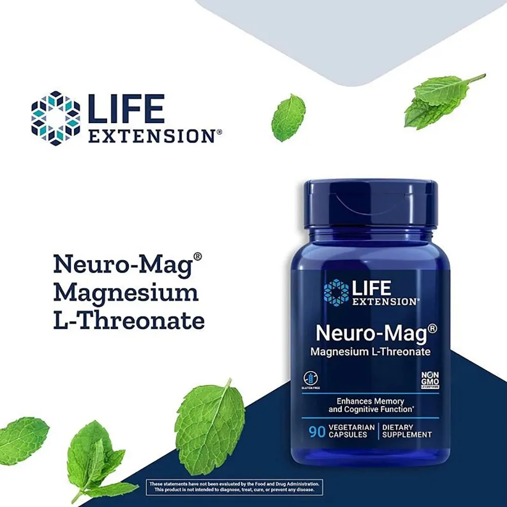 Neuro-mag Magnesium L-threonate 2.000 Mg 90 Vegetarian Capsules