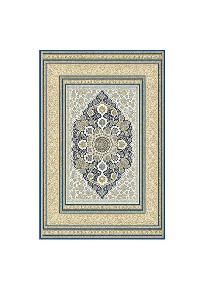 Kartela Halı Vina Halı Jüt Taban Dokuma Halı Lacivert - 60 X 90 Cm