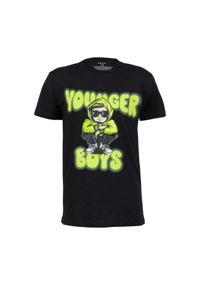 2as Aja Çocuk Baskılı T-shirt 214 Siyah