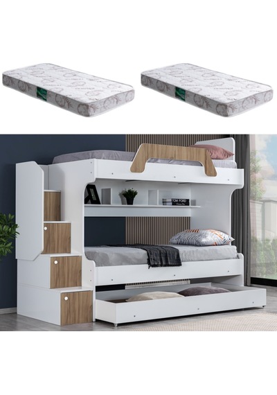 Ranza, Inci Yavrulu Ranza - Ceviz 2 Adet Comfort Yatak 90 x 190 CM