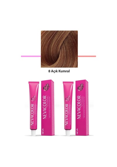 2 Li Set Premium 8 Açık Kumral - Kalıcı Saç Boyası 2 X 50 G Tüp