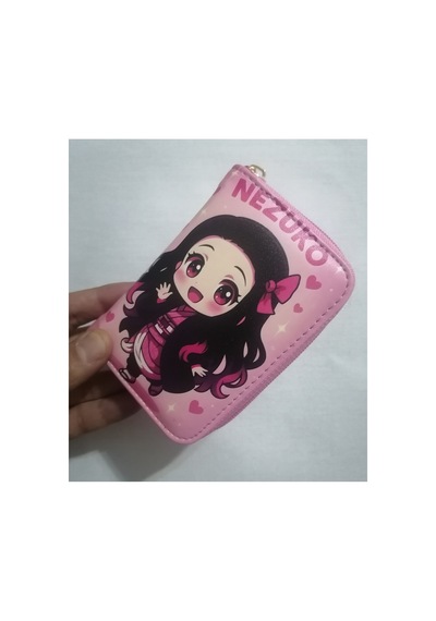 Owlbag Company Owl Bag Nezuko Chibi Style Desenli Tasarım Suni Deri Cüzdan Çok Renkli