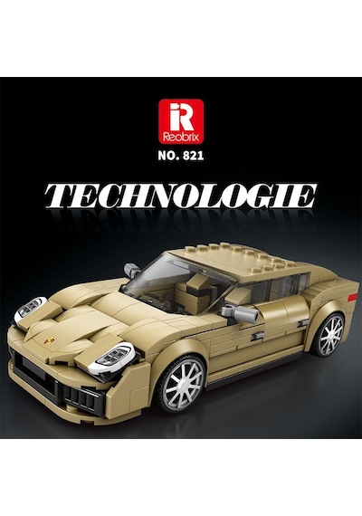 Reobrix Creator 821 Porsche Panamera Spor Araba Yaratıcı Yapı Blok Seti Building Blocks - 324 Parça