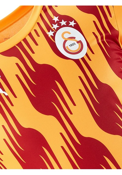 Galatasaray Puma A Takım Antrenman Sarı - Kırmızı Desenli T-shirt Sarı - Kırmızı