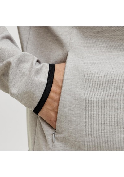 Jack & Jones Erkek Relaxed Fit Kapüsonlu Sweatshirt - Base - 12289209 Gri Melanj