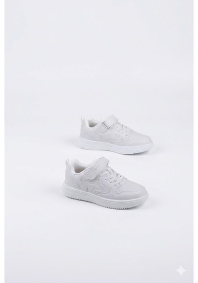 Fort Eldon Cool Rahat Hafif Anatomik Sneaker Kız Çocuk Ayakkabı Beyaz