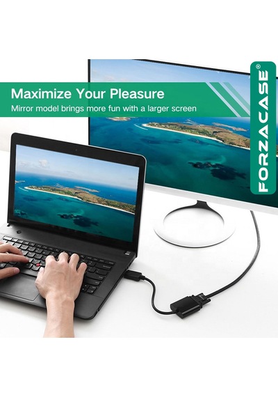 Forzacase Displayport Dp To Vga Adaptör Çevirici Dp Erkek - Vga Dişi Görüntü Aktarıcı - Fc1202