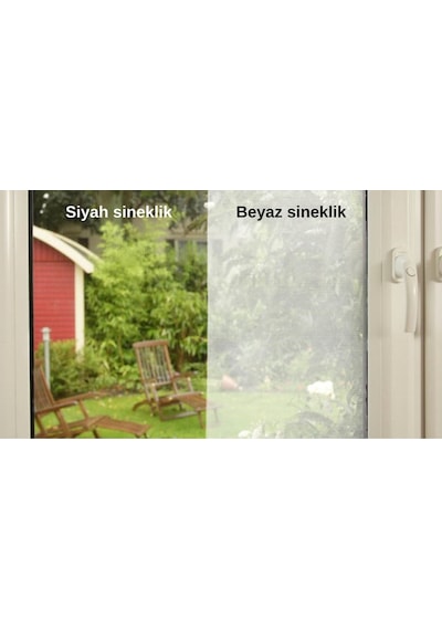 Sineklik, Standart, Cırt Bantlı, Kapı İçin, Kesilerek Ayarlanabilir, Siyah, 2 Adet 0.65m X 2.20m