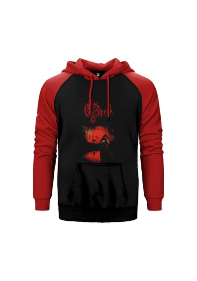 Opeth Still Life Kırmızı Renk Reglan Kol Sweatshirt / Hoodie