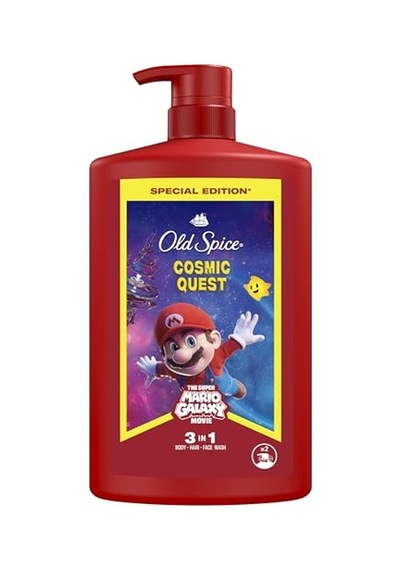 Old Spice Süper Mario 3 Ü 1 Arada Duş Jeli 1000 Mililitre Acai Üzümü