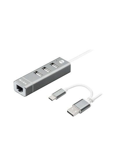 S Link Swapp Sw U222 Type C Usb 2.0 10/100Mbps 3 Port Usb Ether