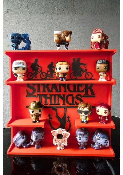 Stranger Things Temalı Oyuncak Figür Standı 3d Baskı Figür Biblo Sergileme Standı
