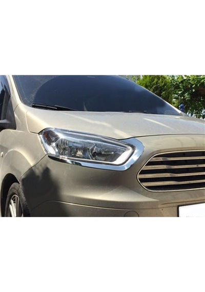Ford Tourneo Courier Krom Far Kaşı 2014 Sonrası 2 Parça Paslanmaz