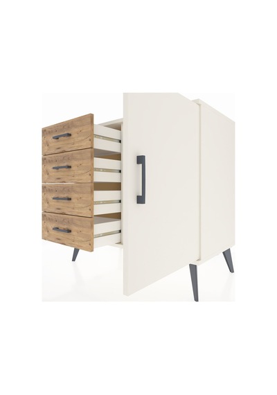 Hyperion Şifonyer Tek Raflı 4 Çekmeceli Tek Kapaklı 88x44x80 Aytaşı-aytaşı/çam Aytaşı/çam Hyperion Şifonyer Tek Raflı 4 Çekmeceli Tek Kapaklı 88x44x80 Aytaşı-aytaşı/çam Aytaşı/çam
