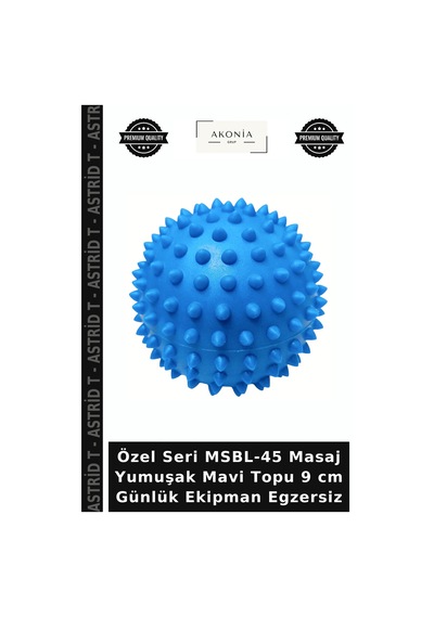 Özel Seri Msbl-45 Masaj Yumuşak Mavi Topu 9 Cm Günlük Ekipman Egzersiz