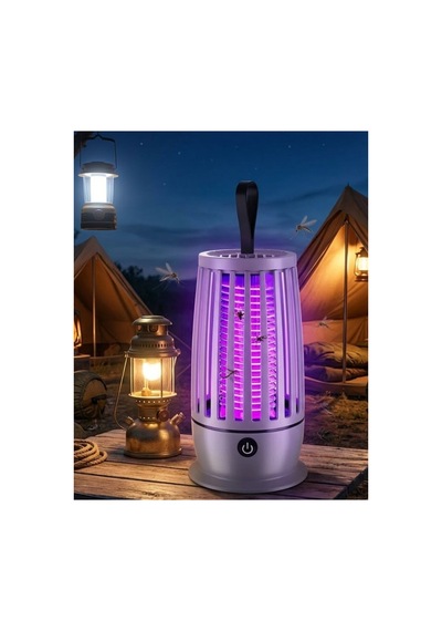 Uv Mor Işık Elektrikli Sivrisinek Tuzak Lamba Sessiz Çalışma Gece Aydınlatmal - Hs08375685-5
