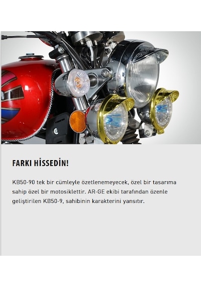 Kuba KB50-9 Chopper Motosiklet Siyah