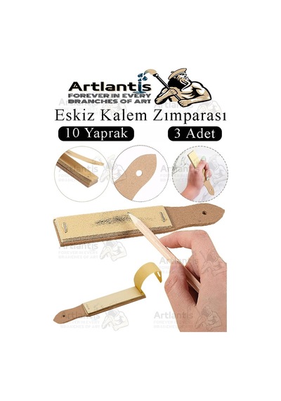 Kalem Zımparası 3 Adet Eskiz Zımpara Kağıdı Füzen Kömür Kalem Karakalem Kalemtraş Kömür Bileme İnce Dişli Çizim Zımpara