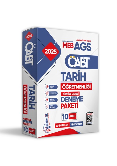 2025 Meb-ags Öabt Yeni Sistem Tarih Öğretmenliği 10lu Paket Denem