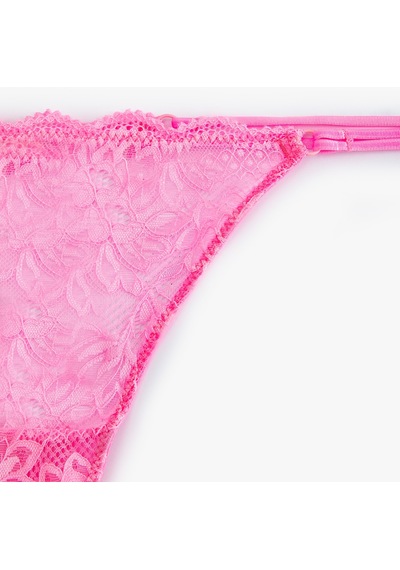 Koton Dantelli String Külot Pembe 4slk30206mk