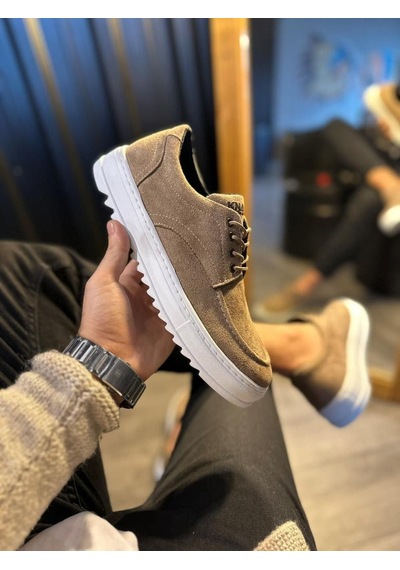 Ay Mood Jy-t12 Velaro Bağcıklı Süet Erkek Günlük Spor Klasik Ayakkabı Sbt - Camel